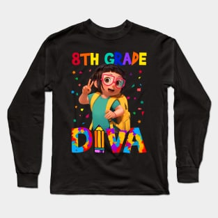 8th Grade Diva Back To School Long Sleeve T-Shirt